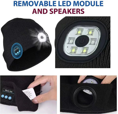 Handfree Warm Beanie Bluetooth 5.0 LED Hat